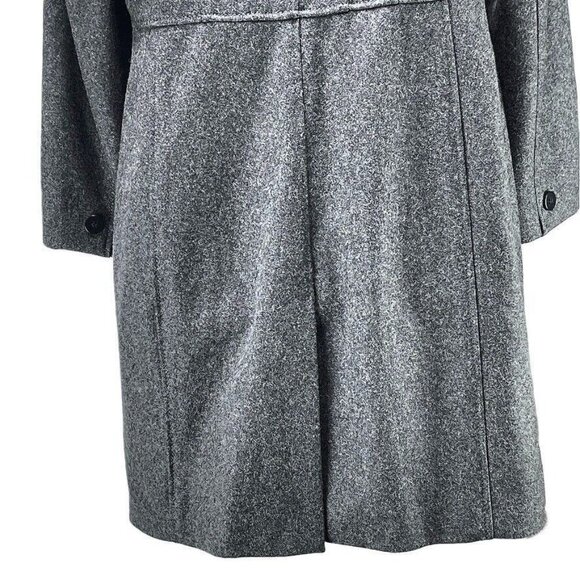 Kenneth Cole Reaction Womens Gray Wool Blend Coat Size 8 Dry Clean Only - Picture 9 of 16